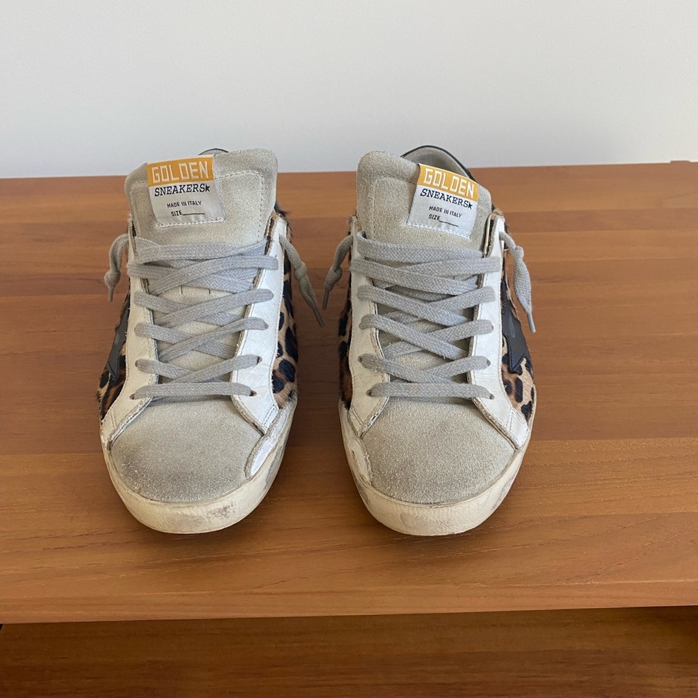 GGDG Superstar Leopard Calf Hair Sneakers - Picture 3 of 7